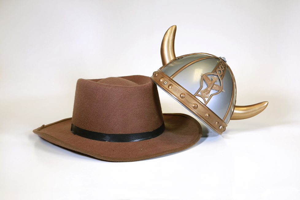 photo booth cowboy viking hat